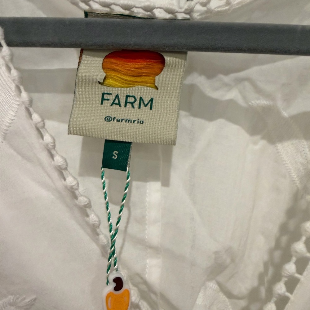 FARM RIO Off White Richelieu Midi Dress NWT's Size Small‎ - Picture 10 of 14